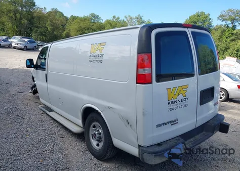 2016 GMC Savana 2500 Work Van z USA, uszkodzony, nr VIN 1GTW7AFF9G1907390